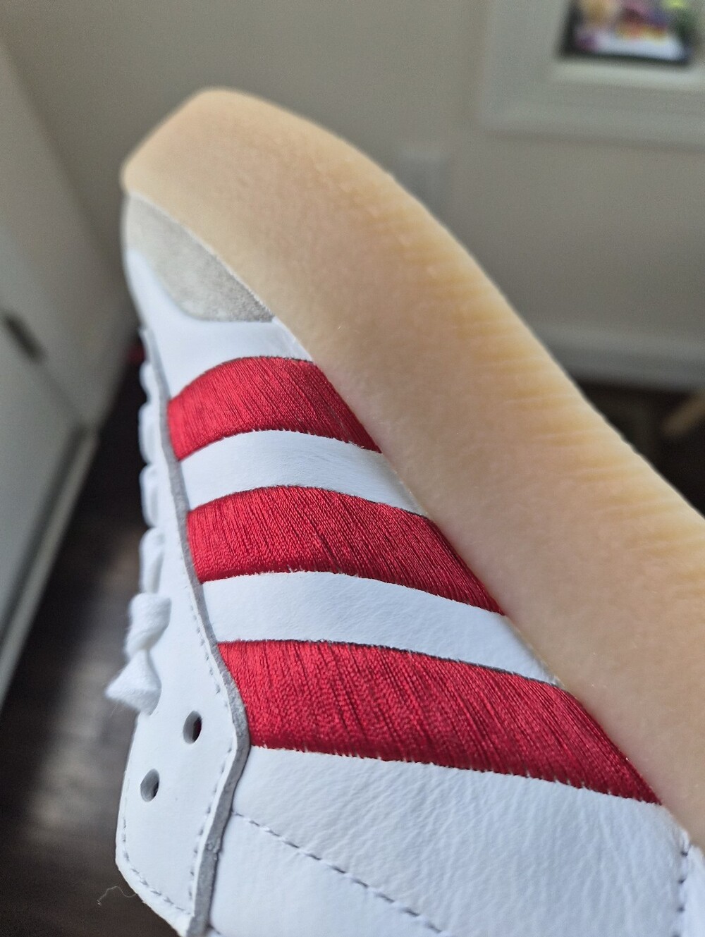 *NWT* [adidas] Samba Sambae Red/White, Size W7 - Picture 8 of 9